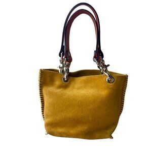 IMPERIO JP Gamidi Small Tote Bag – Goldenrod Genuine Leather, Silver Buckles